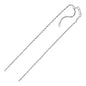 Sterling Silver 1.5mm Adjustable Rope Chain