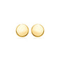 14k Yellow Gold Polished Round Post Earrings