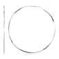 Sterling Silver Large Polished Round Hoop Earring