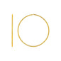 Textured Endless Hoop Earrings in 14k Yellow Gold