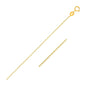 14k Yellow Gold Oval Cable Link Chain 1.0mm