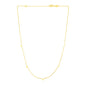14K Yellow Gold Necklace with Triangles