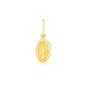 14k Yellow Gold Oval Religious Medal Pendant