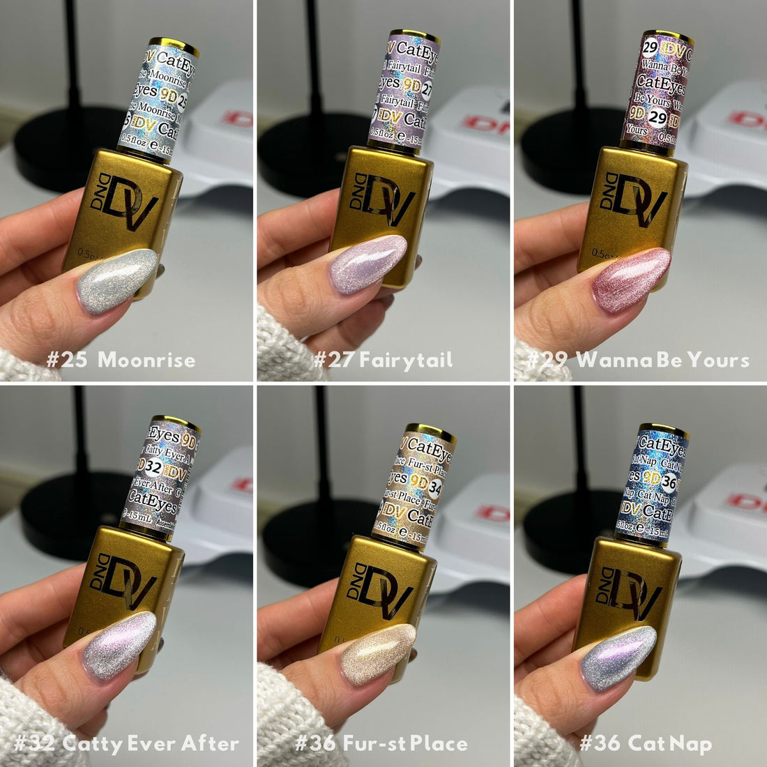 DIVA Framed Color Chart — 9D Cat Eye Daydream