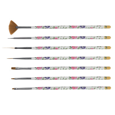 7 pc. Floral Nail Art Set