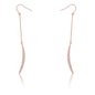 Luna 0.5ct CZ Delicate Moon Drop Earrings