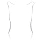 Luna 0.5ct CZ Delicate Moon Drop Earrings