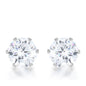 Reign 3.4ct CZ Stainless Steel Stud Earrings