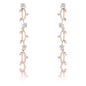 1.1Ct Vine Design Plated Earrings
