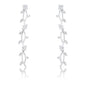 1.1Ct Vine Design Plated Earrings