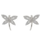 Cubic Zirconia Dragonfly Earrings
