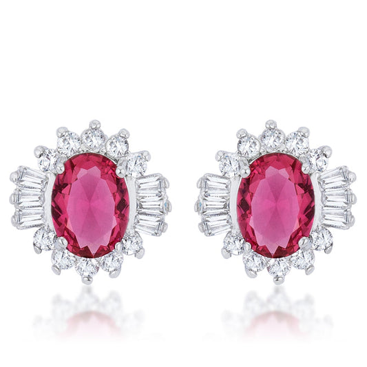 Chrisalee 3.3ct CZ Classic Stud Earrings