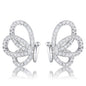 .45 Ct CZ Butterfly Stud Earrings