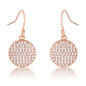 .6 Ct Elegant CZ Plated Disk Earrings