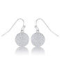 .6 Ct Elegant CZ Plated Disk Earrings