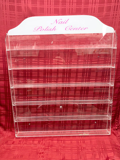 Polish Wall Rack - Acrylic Display - (90 bottle)(W/Header)