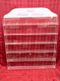 Polish Wall Rack - Acrylic Display - (90 bottle)(W/Header)