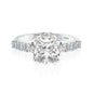 Rodiffy Moissanite 4.0 Ct Round White Gold Engagement Ring