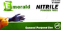 Emerald Blue Nitrile  Glove - Large (100pc)