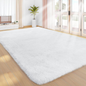 Faux Fur Shag Rug, 1 Count Soft Plush Rug, Comfortable Area Rug, Decorative Carpet for Home Living Room Bedroom, Contemporary Rugs