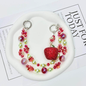 Fruit Bag Accessories,Decorated Handbag Strap, Fashionable Elegant Chain Strap for Handbag, Shoulder Crossbody Bag, Short Handle Replacement Charms