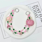 Fruit Bag Accessories,Decorated Handbag Strap, Fashionable Elegant Chain Strap for Handbag, Shoulder Crossbody Bag, Short Handle Replacement Charms