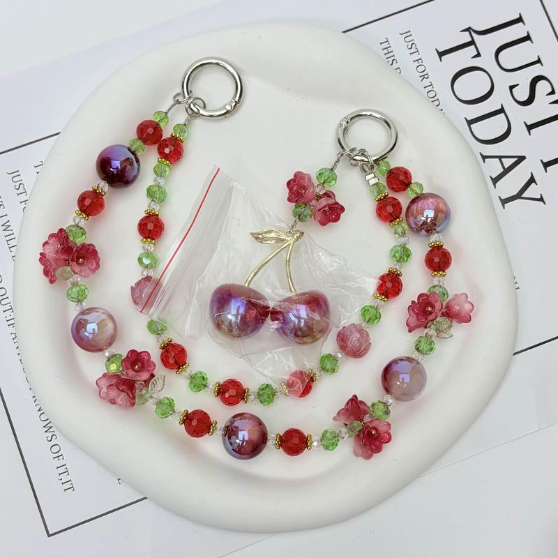 Fruit Bag Accessories,Decorated Handbag Strap, Fashionable Elegant Chain Strap for Handbag, Shoulder Crossbody Bag, Short Handle Replacement Charms