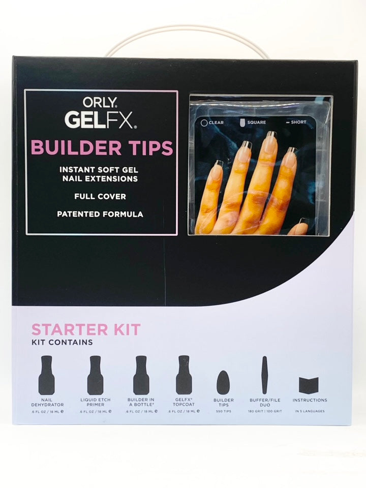 Orly - GELFX - Full Cover Builder Tips Kit - Short Square 555pc (Limited)