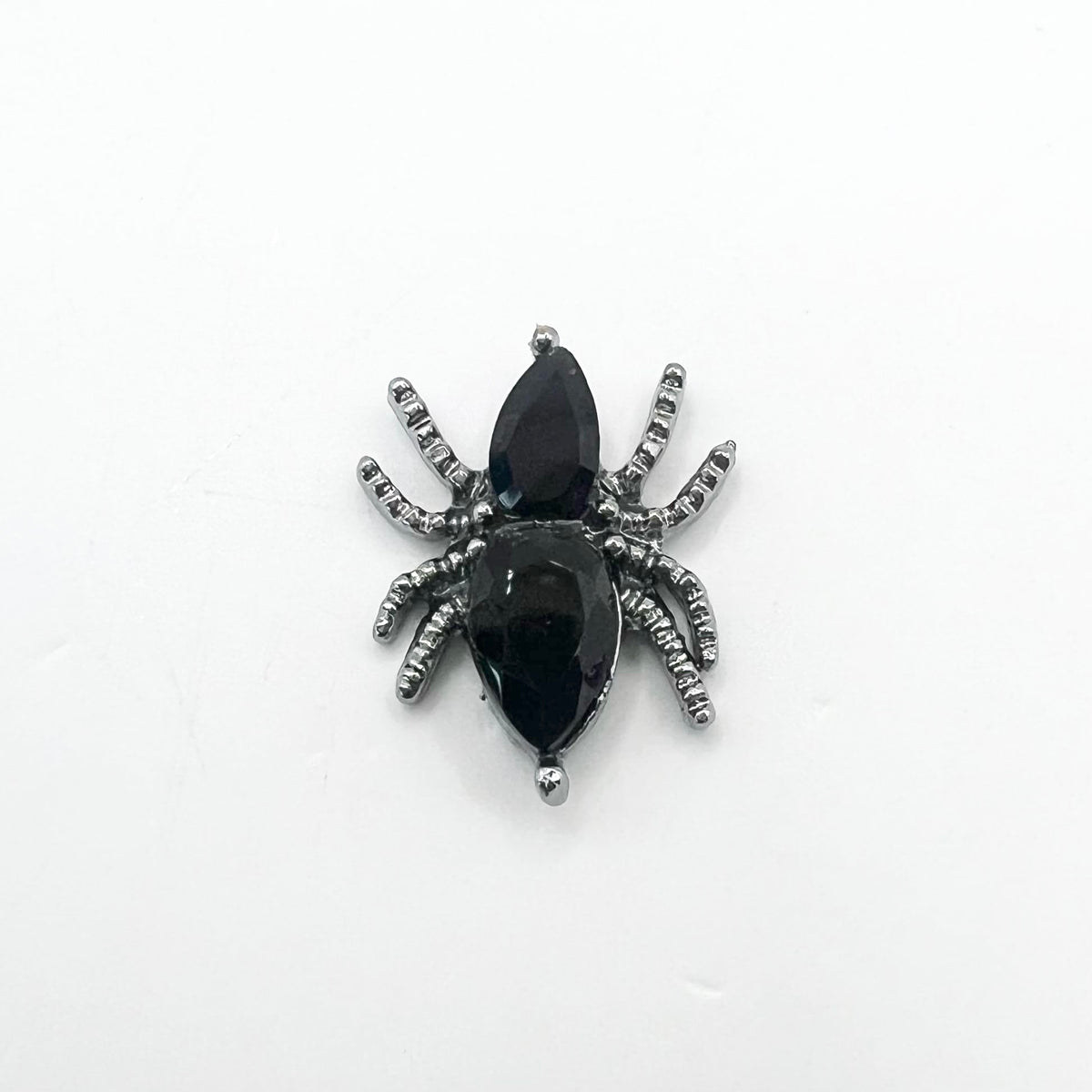 Queen - Nail Charms 10pc - #400 Dark Silver Black Spiders