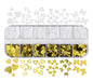 12 Grids  Golden And White Sequin Mix- 2