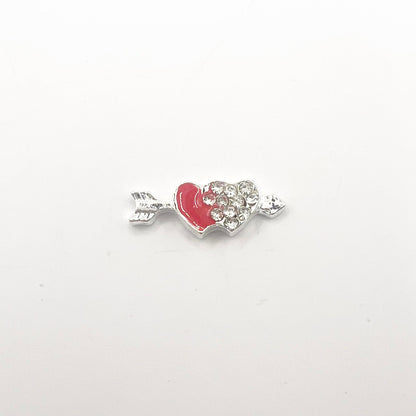 Queen - Nail Charms 10pc - #201 Silver Cupid’s Arrows