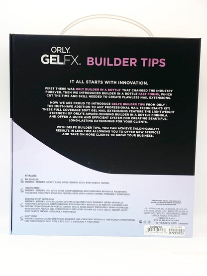 Orly - GELFX - Full Cover Builder Tips Kit - Short Square 555pc (Limited)