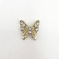 Queen - Nail Charms 10pc - #121 Gold Butterflies w/ White Stones