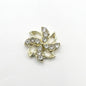 Queen - Nail Charms 10pc - #225 Gold Crystal Fans