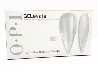 OPI - GELevate - Soft Gel Tips 640pc - Stiletto