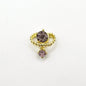 Queen - Nail Charms 10pc - #371 Gold Purple Cosmic Staffs