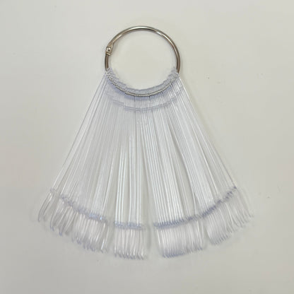 50pc. Round Nail Tip Display w/ Ring - #3