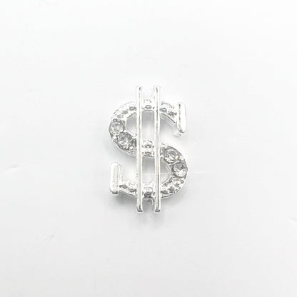 Queen - Nail Charms 10pc - #258 Silver Dollar Signs