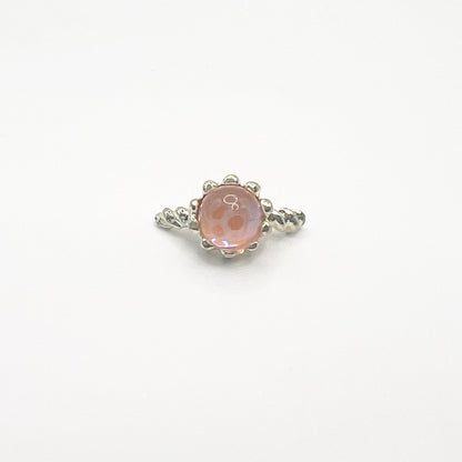 Queen - Nail Charms 10pc - #215 Gold Orange Pearl Half Rings