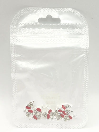 Queen - Nail Charms 10pc - #201 Silver Cupid’s Arrows