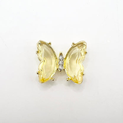 Queen - Nail Charms 10pc - #326 Gold Yellow Butterflies
