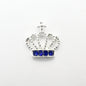 Queen - Nail Charms 10pc - #344 Silver Blue Crystal Crowns