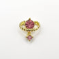 Queen - Nail Charms 10pc - #366 Gold Dark Pink Cosmic Staffs