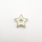 Queen - Nail Charms 10pc - #276 Gold White Stars