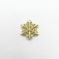 Queen - Nail Charms 10pc - #241 Gold Big Crystal Snowflakes