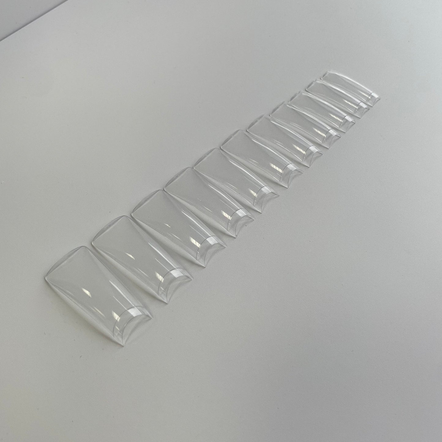 Long Duck Nail Tips - Clear