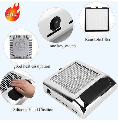 Nail Dust Collector - 80 w.