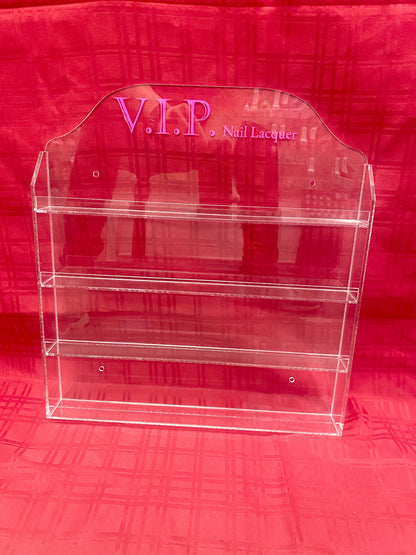 Polish Wall Rack - Acrylic Display - (40 bottle)(W/Header)