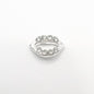Queen - Nail Charms 10pc - #251 Silver Open Crystal Lips