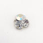 Queen - Nail Charms 10pc - #108 Gold Iridescent & Clear Crystal Clusters